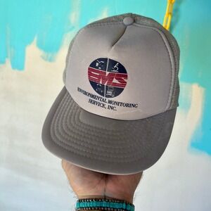 EMS Trcuker Hat‎ Environmental Monitoring Service Inc Logo Snapback Speedway Cap